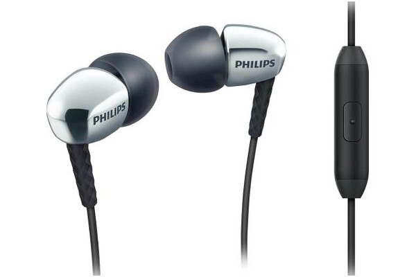 Słuchawki Philips SHE3905SL00 Dokanałowe Przewodowe srebrny