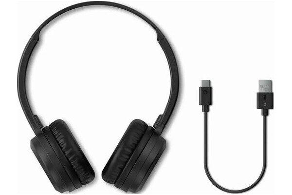 Słuchawki Philips TAH1108BK Nauszne Bezprzewodowe czarny