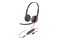 Słuchawki Plantronics BLACKWIRE 3225 Nauszne Przewodowe czarno-czerwony