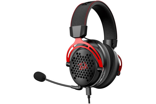Słuchawki Redragon H386 Diomedes Nauszne Przewodowe czarno-czerwony