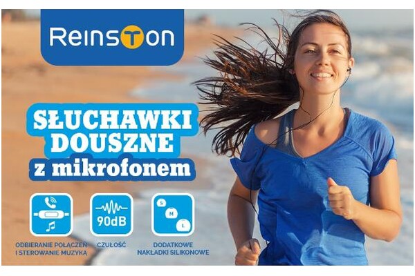 Słuchawki Reinston EZS008 Dokanałowe Przewodowe fioletowy