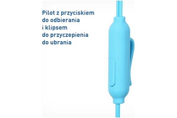 Słuchawki Reinston EZS007 Dokanałowe Przewodowe niebieski