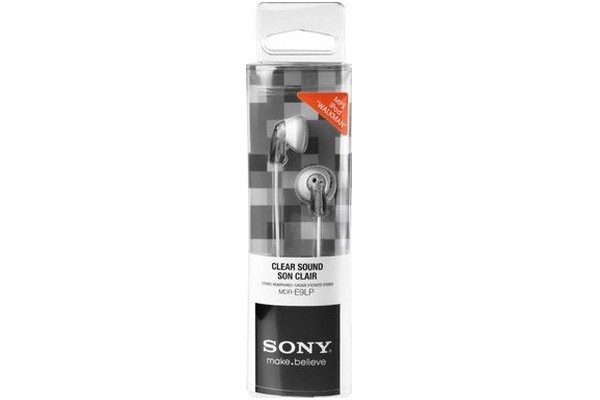 Słuchawki Sony MDRE9LPH Douszne Przewodowe Szaro-biały