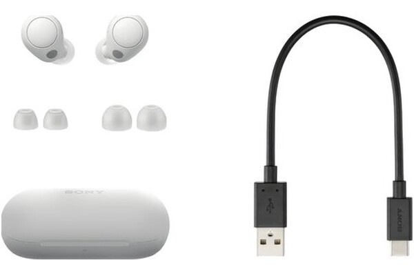 Słuchawki Sony WFC700N Dokanałowe Bezprzewodowe biały