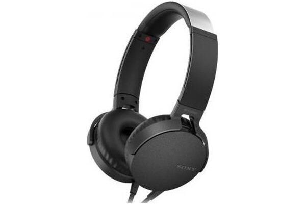 Słuchawki Sony MDRXB550APB Nauszne Przewodowe czarny