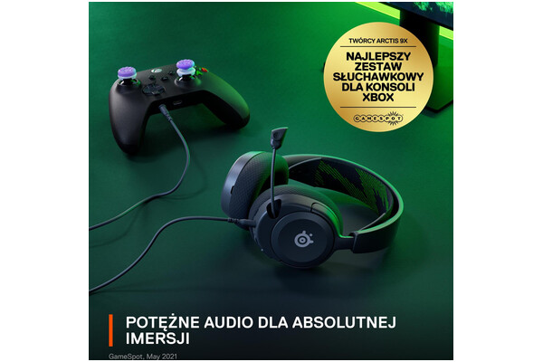 Słuchawki SteelSeries Arctis Nova 1X Nauszne Przewodowe czarny