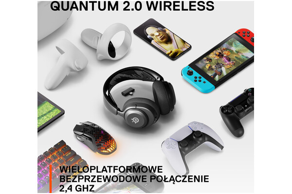 Słuchawki SteelSeries Arctis Nova 4 Nauszne Bezprzewodowe czarny
