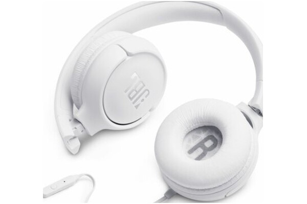 Słuchawki JBL Tune 500 Nauszne Przewodowe biały