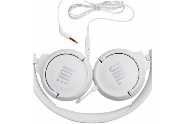 Słuchawki JBL Tune 500 Nauszne Przewodowe biały
