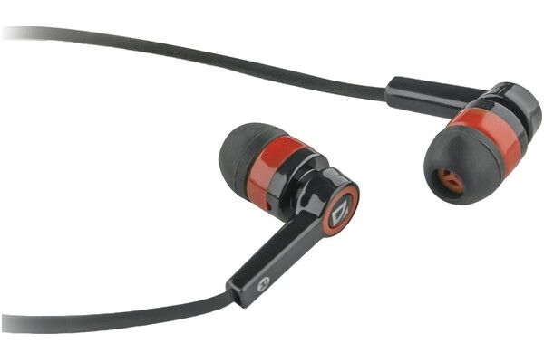 Słuchawki DEFENDER Pulse 420 Dokanałowe Przewodowe czarno-czerwony