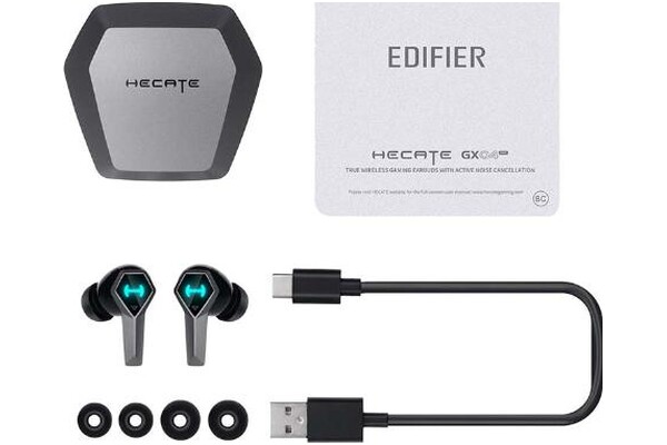 Słuchawki Edifier GX04 Hecate Dokanałowe Bezprzewodowe czarny
