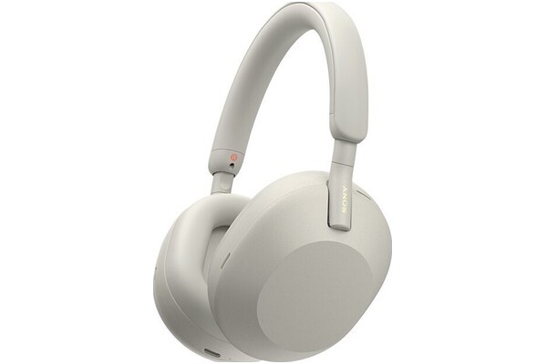 Słuchawki Sony WH1000XM5 Nauszne Bezprzewodowe srebrny