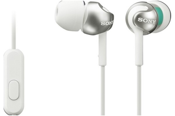 Słuchawki Sony MDREX110AP Dokanałowe Przewodowe biały