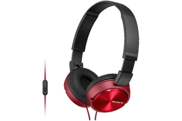 Słuchawki Sony MDRZX310APR Nauszne Przewodowe czerwony