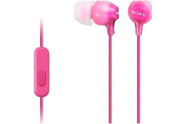 Słuchawki Sony MDREX15AP Dokanałowe Przewodowe różowy