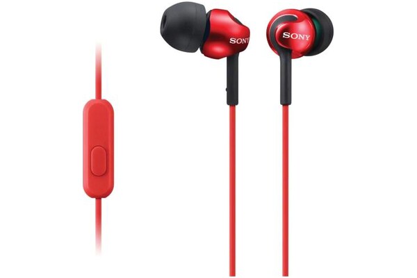 Słuchawki Sony MDREX110APR Dokanałowe Przewodowe czerwony
