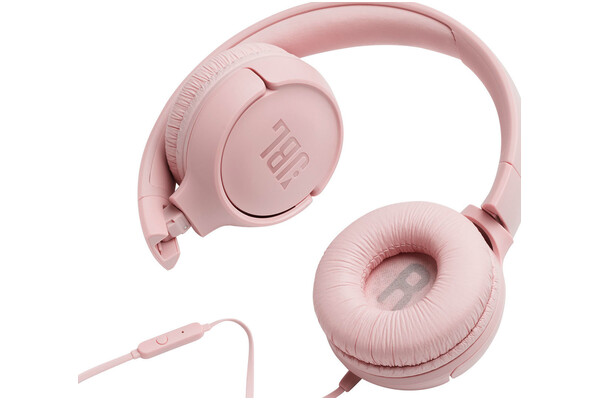 Słuchawki JBL Tune 500 Nauszne Przewodowe różowy
