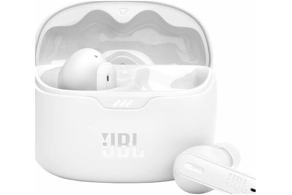 Słuchawki JBL Tune Beam Dokanałowe Bezprzewodowe biały