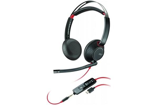 Słuchawki Plantronics BLACKWIRE 5220 Nauszne Przewodowe czarny