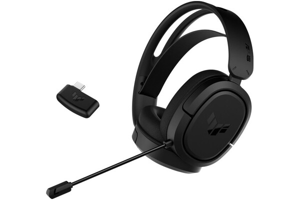 Słuchawki ASUS TUF Gaming H1 Nauszne Bezprzewodowe czarny