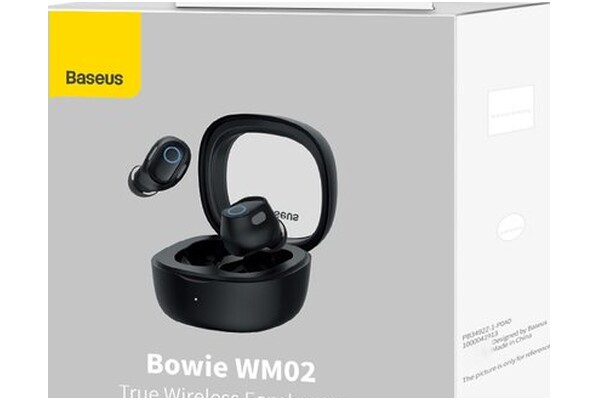 Słuchawki Baseus WM02 Bowie Dokanałowe Bezprzewodowe czarny