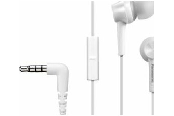 Słuchawki Panasonic RPTCM115EW Dokanałowe Przewodowe biały