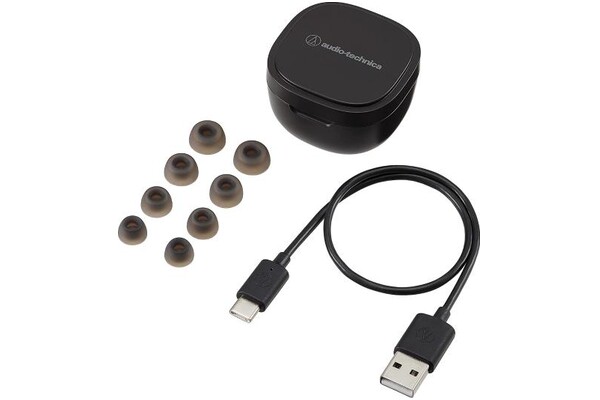 Słuchawki AUDIO-TECHNICA ATHSQ1TWBK Dokanałowe Bezprzewodowe czarny
