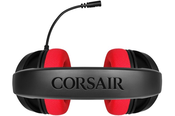 Słuchawki CORSAIR HS35 Nauszne Przewodowe czerwony