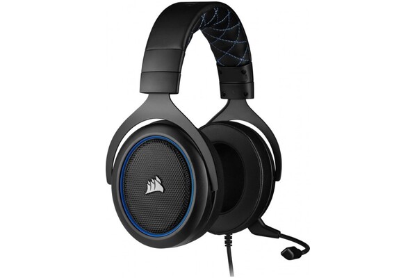 Słuchawki CORSAIR HS50 Pro Nauszne Przewodowe czarno-niebieski