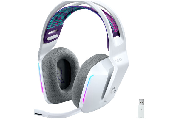 Słuchawki Logitech G733 Lightspeed Nauszne Bezprzewodowe biały