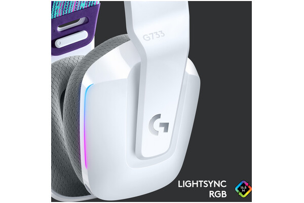 Słuchawki Logitech G733 Lightspeed Nauszne Bezprzewodowe biały