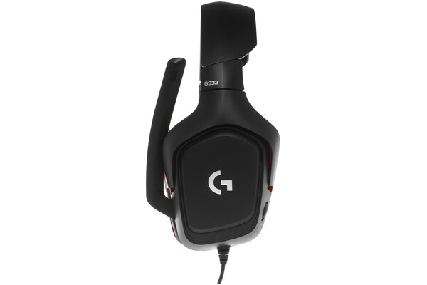 Słuchawki Logitech G332 Nauszne Przewodowe czarno-czerwony