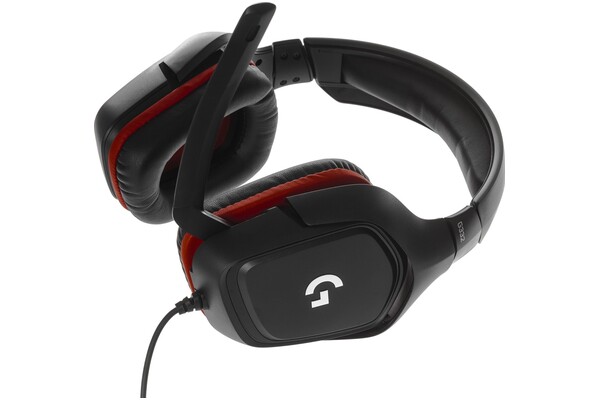 Słuchawki Logitech G332 Nauszne Przewodowe czarno-czerwony