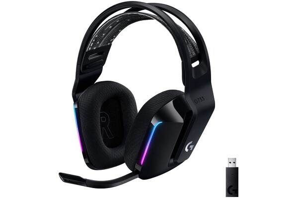 Słuchawki Logitech G733 Lightspeed Nauszne Bezprzewodowe czarny