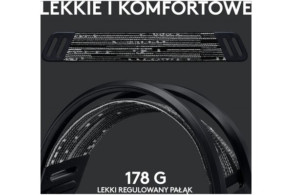 Słuchawki Logitech G733 Lightspeed Nauszne Bezprzewodowe czarny