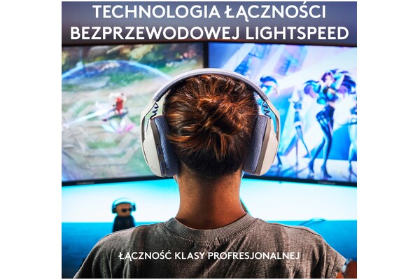 Słuchawki Logitech G435 Lightspeed Nauszne Bezprzewodowe biały