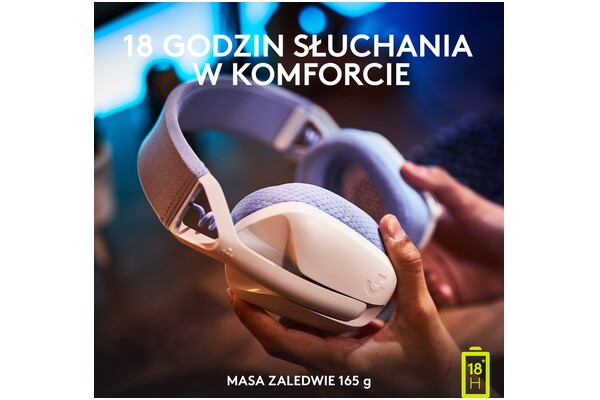 Słuchawki Logitech G435 Lightspeed Nauszne Bezprzewodowe biały