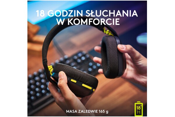 Słuchawki Logitech G435 Nauszne Bezprzewodowe czarny