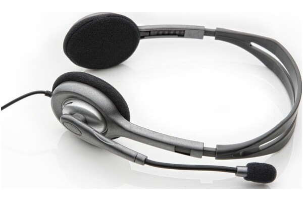 Słuchawki Logitech H110 Nauszne Przewodowe czarny