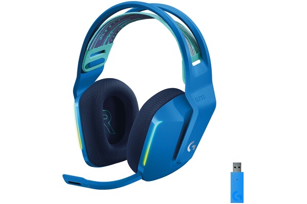 Słuchawki Logitech G733 Lightspeed Nauszne Bezprzewodowe niebieski