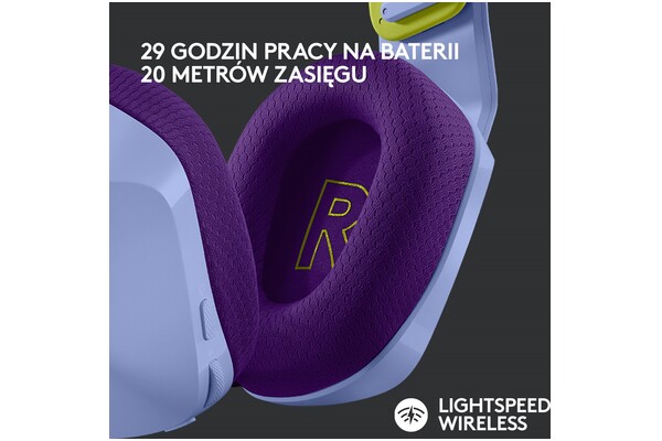Słuchawki Logitech G733 Lightspeed Nauszne Bezprzewodowe fioletowy