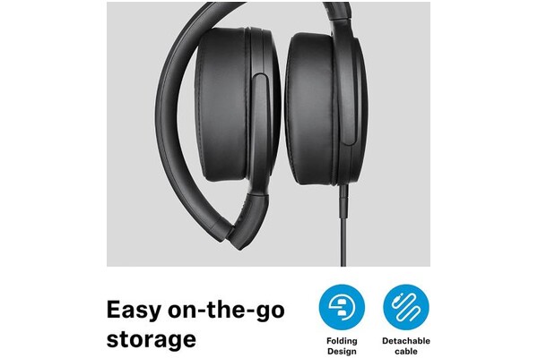 Słuchawki Sennheiser HD400 Nauszne Przewodowe czarny
