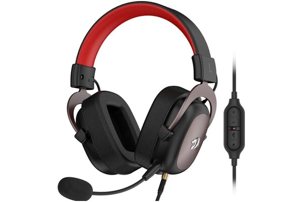 Słuchawki Redragon H510 Zeus Nauszne Przewodowe czarno-czerwony