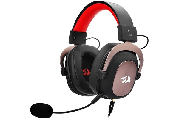 Słuchawki Redragon H510 Zeus Nauszne Przewodowe czarno-czerwony