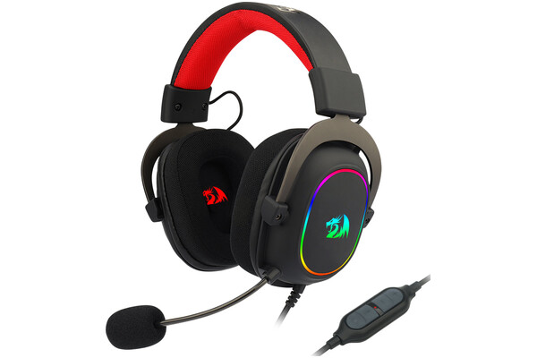 Słuchawki Redragon H510 Zeus Nauszne Przewodowe czarny