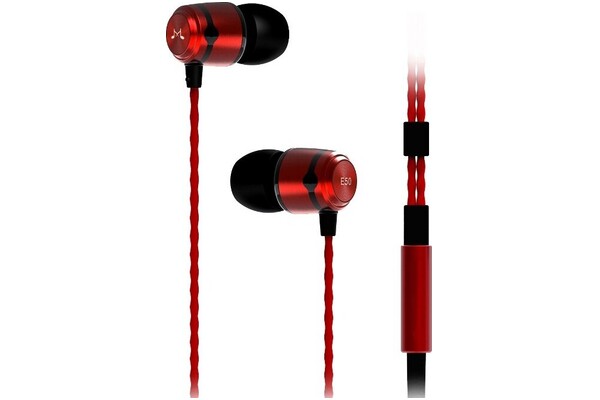 Słuchawki SoundMAGIC E50 Dokanałowe Przewodowe czerwono-czarny