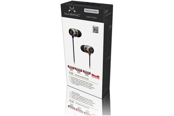 Słuchawki SoundMAGIC E10 Dokanałowe Przewodowe Złoto-czarny