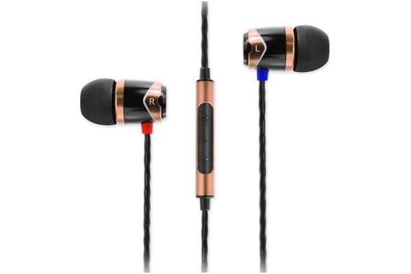 Słuchawki SoundMAGIC E10C Dokanałowe Przewodowe czarno-złoty