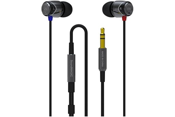 Słuchawki SoundMAGIC E10 Dokanałowe Przewodowe srebrno-czarny