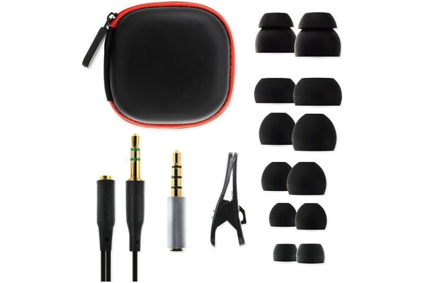 Słuchawki SoundMAGIC E10C Dokanałowe Przewodowe szary